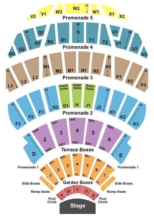 Hollywood Bowl Junior H Seating Chart